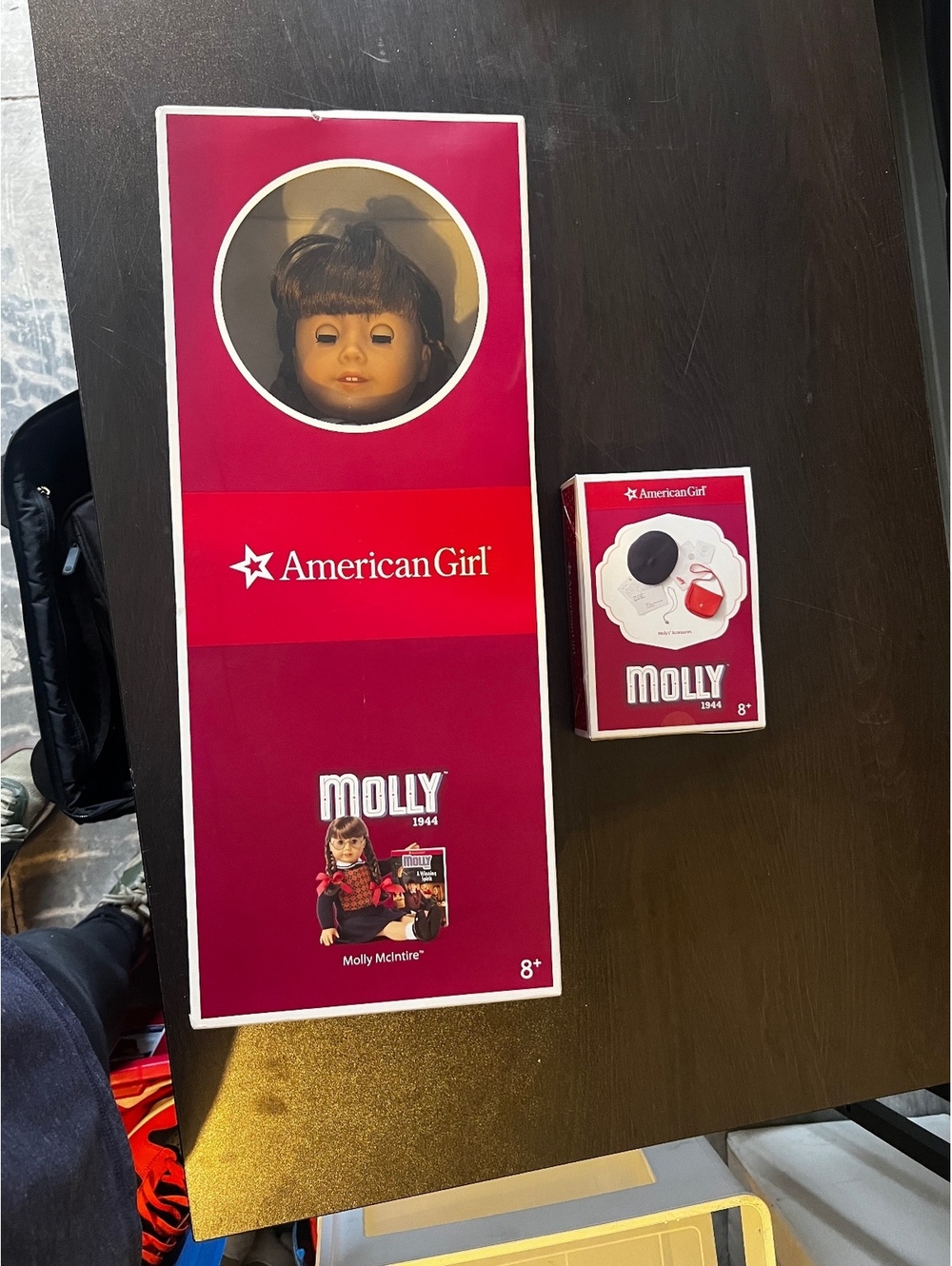 American Girl Molly McIntire 18” Doll 1944 A Winning Spirit + Accessories Box